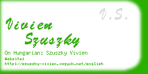 vivien szuszky business card